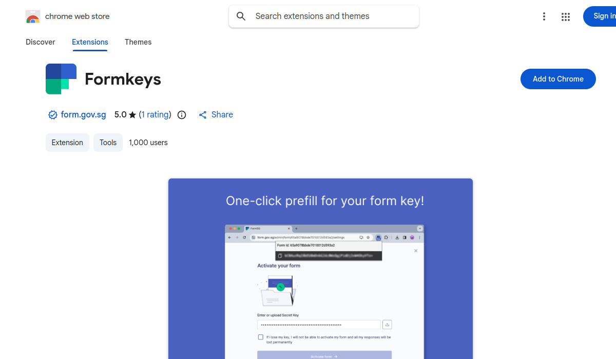 FormKeys interface preview