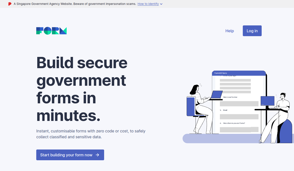 FormSG interface preview