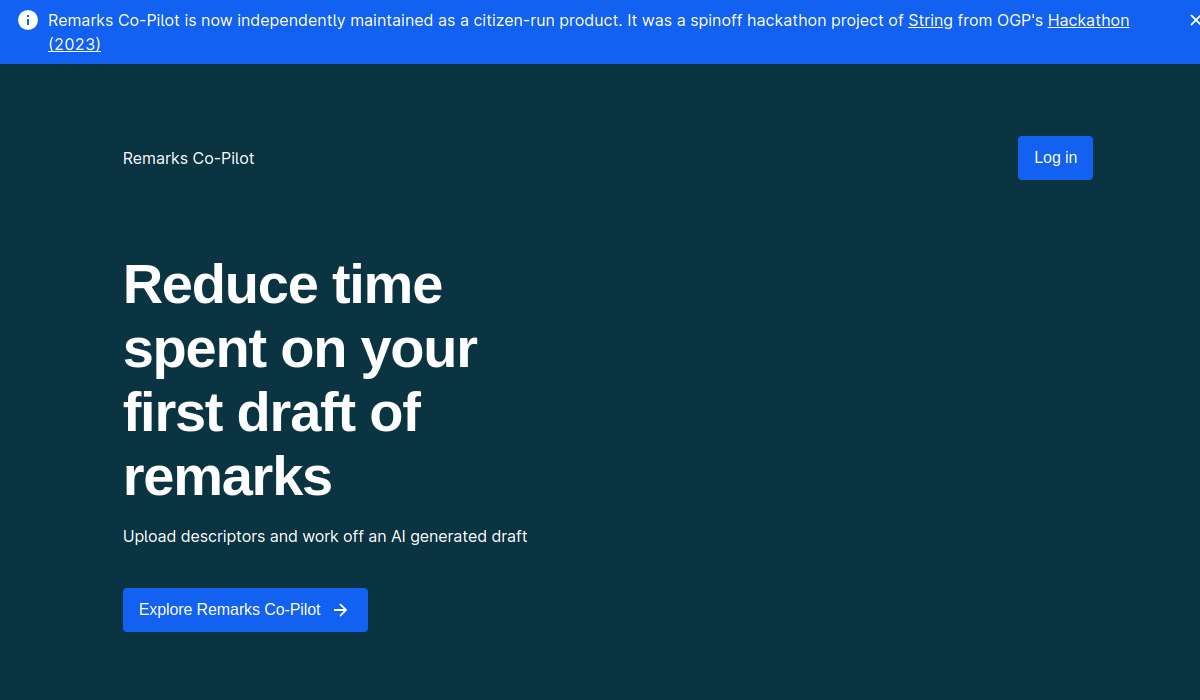 Remarks Co-Pilot interface preview